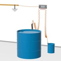 Earthing Arde Grounding System Clamp untuk Drum Thinner Toluene Bahan Kimia